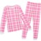 Cuddl Duds Big Girls Waffle-Knit Thermal Base Layer Top and Pants Set - Long Sleeve in Fusiapld