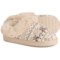 Cuddl Duds Fair Isle Knit Slippers (For Women) in Ivory /Simply Taupe