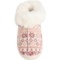 7TYGF_2 Cuddl Duds Fair Isle Knit Slippers (For Women)