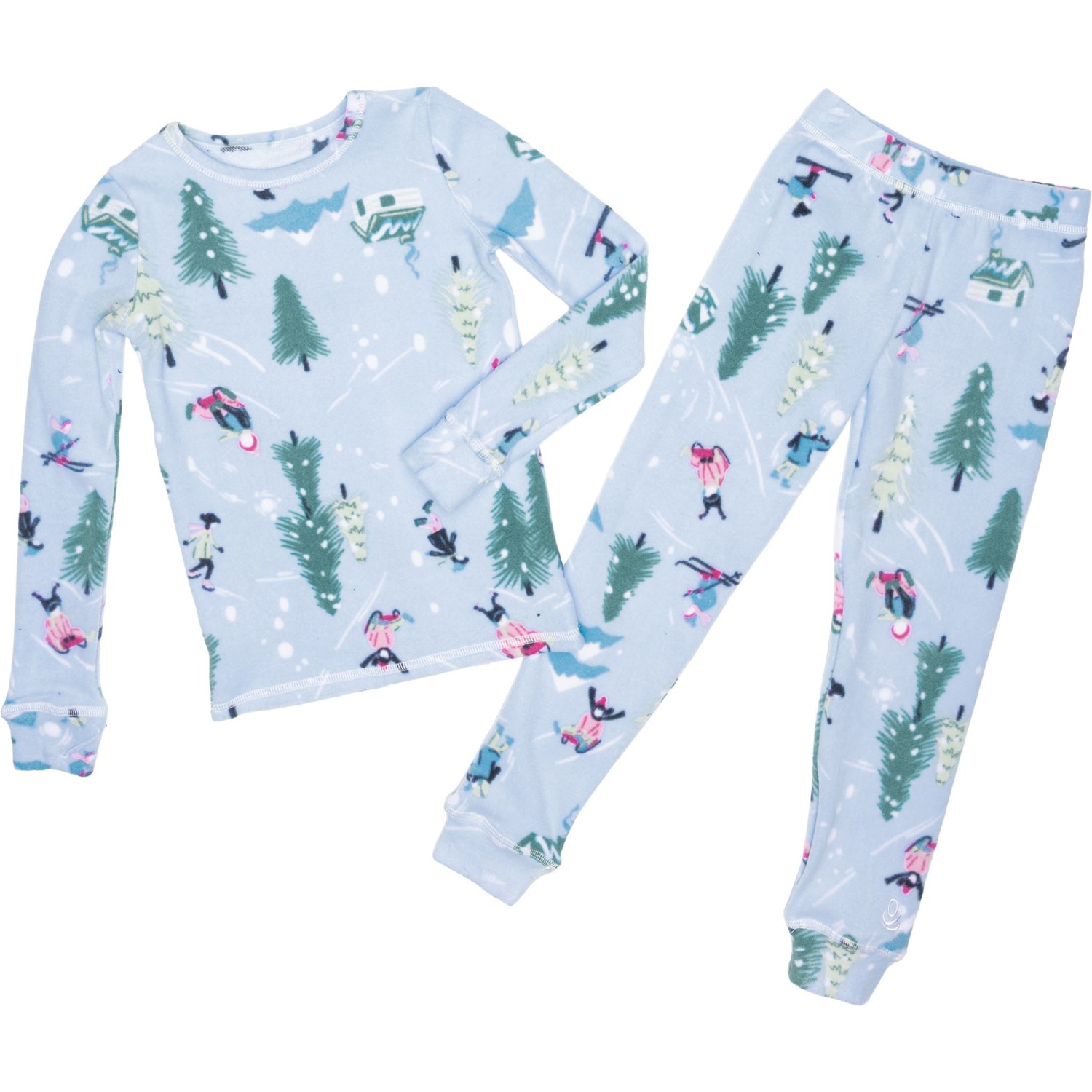 Cuddl Duds Girls Fleecewear Stretch Base Layer Set - Long Sleeve