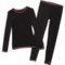 Cuddl Duds Little Girls Comfortech® Base Layer Set - Long Sleeve in Black