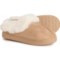 Cuddl Duds Microsuede Faux-Fur Cuff Slippers (For Women) in Amphora