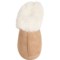 7TYFW_2 Cuddl Duds Microsuede Faux-Fur Cuff Slippers (For Women)