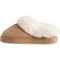 7TYFW_4 Cuddl Duds Microsuede Faux-Fur Cuff Slippers (For Women)