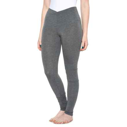 Cuddl Duds SoftWear High-Waisted Leggings in Charcoal Heather