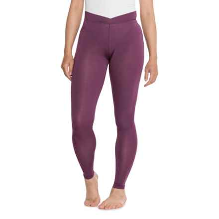 Cuddl Duds SoftWear High-Waisted Leggings in Grape