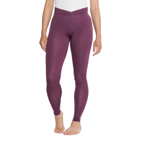 Cuddl Duds SoftWear High-Waisted Leggings in Grape