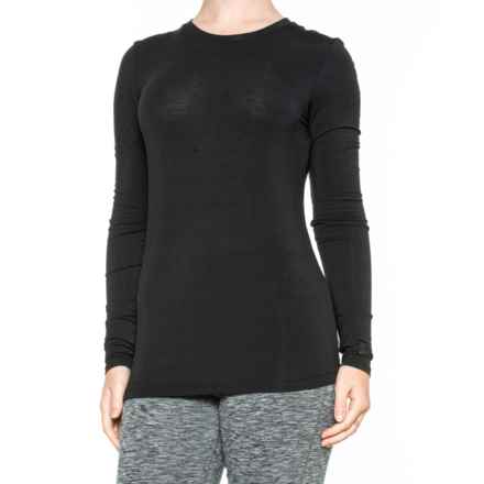 Cuddl Duds SoftWear Stretch Base Layer Top - Long Sleeve (For Women) in Black