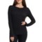 Cuddl Duds SoftWear Stretch Base Layer Top - Long Sleeve in Black