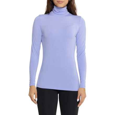 Cuddl Duds SoftWear Stretch Base Layer Top - Long Sleeve in Peri