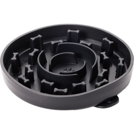 Cuddlove Silicone Slow Feeder Dog Bowl - 17 oz., 8” in Black