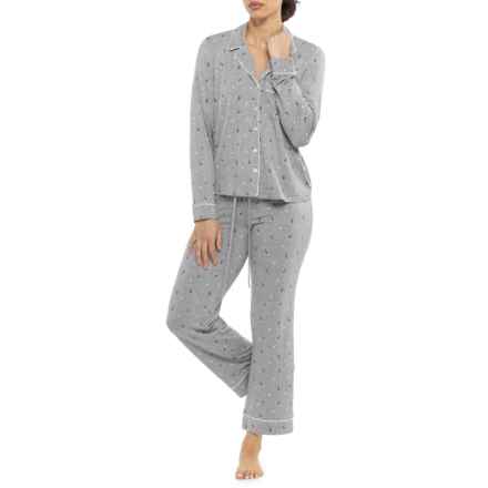 Cupcakes & Cashmere Apres Ski Printed Modal Pajamas - Long Sleeve in Apres Skier