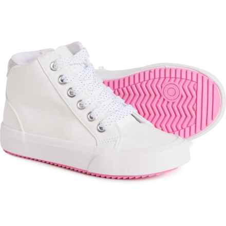 Cupcakes & Cashmere Girls Gold Starlite High-Top Sneakers in White