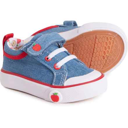 Cupcakes & Cashmere Little Boys and Girls Apple Power Strap Sneakers in Denim