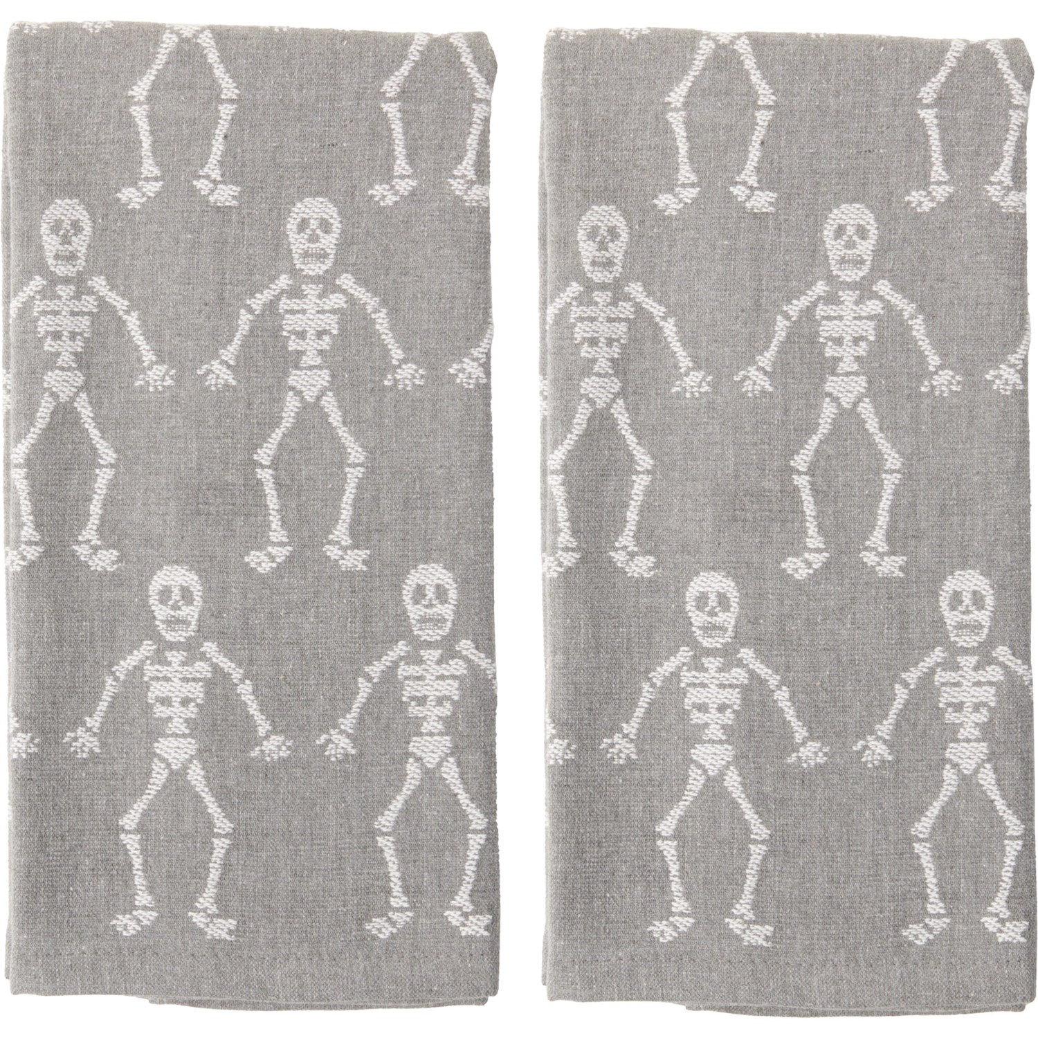 Cupcakes and Cashmere Skeletons Halloween Kitchen Towels 2Pack, 18x28” Save 42