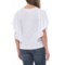 413YU_2 Cupio Blush Cotton Slub Flutter Sleeve Shirt - Short Sleeve (For Women)