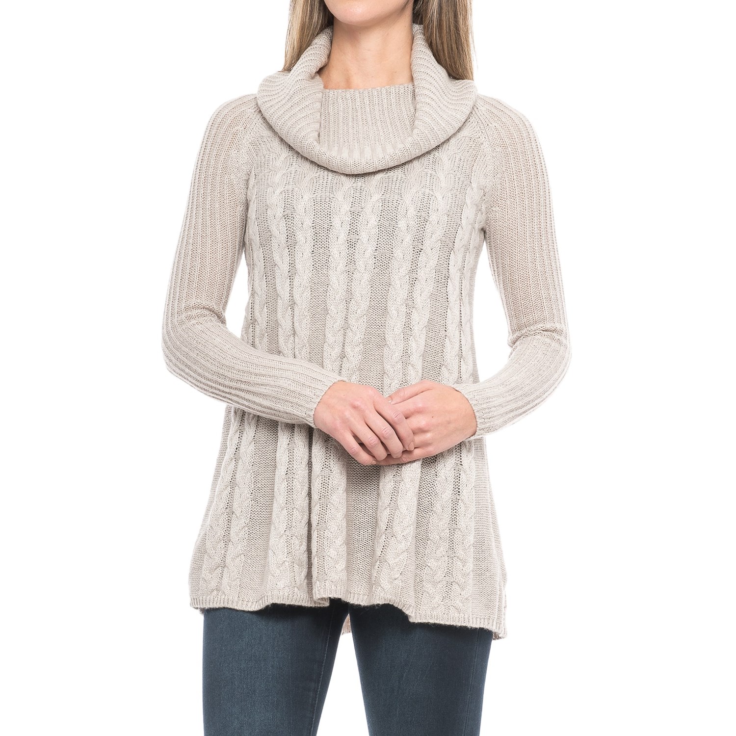 Cupio Cable-Knit Swing Sweater (For Women) - Save 59%
