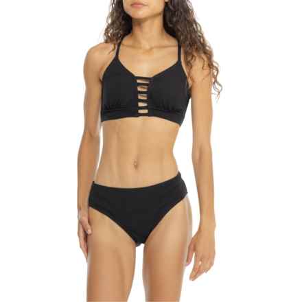 Cupshe Lattice Front Bikini Set in Black