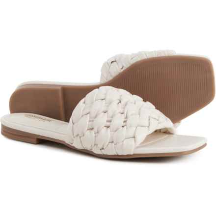 Cushionaire Aramis Braided Slide Sandals (For Women) in Ivory