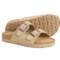 Cushionaire Boys and Girls Lane Sandals in Sand Pu Suede