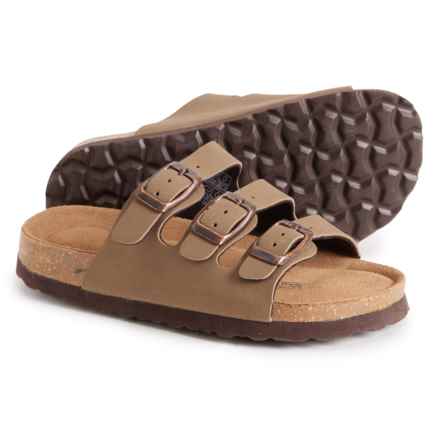 Cushionaire Boys and Girls Lela Jr. Sandals in Brown