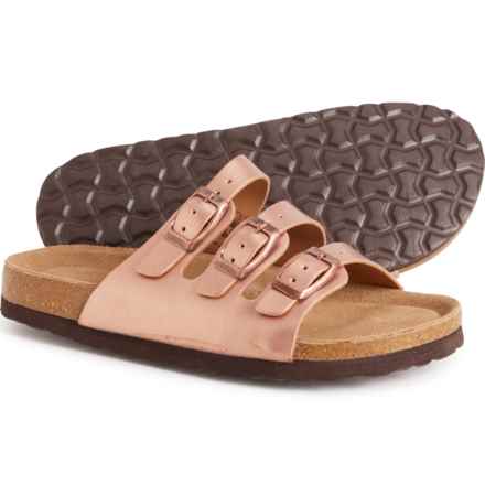 Cushionaire Boys and Girls Lela Jr. Sandals in Gold