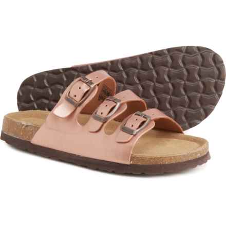 Cushionaire Boys and Girls Lela Jr. Sandals in Rose Gold