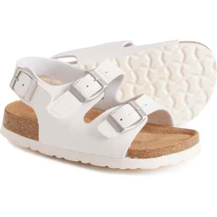 Cushionaire Boys and Girls Liana Jr. Sandals in White