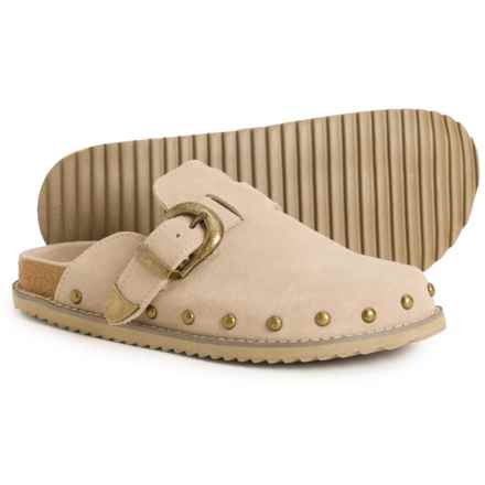 Cushionaire Bronco Clogs - Suede (For Women) in Biscuit