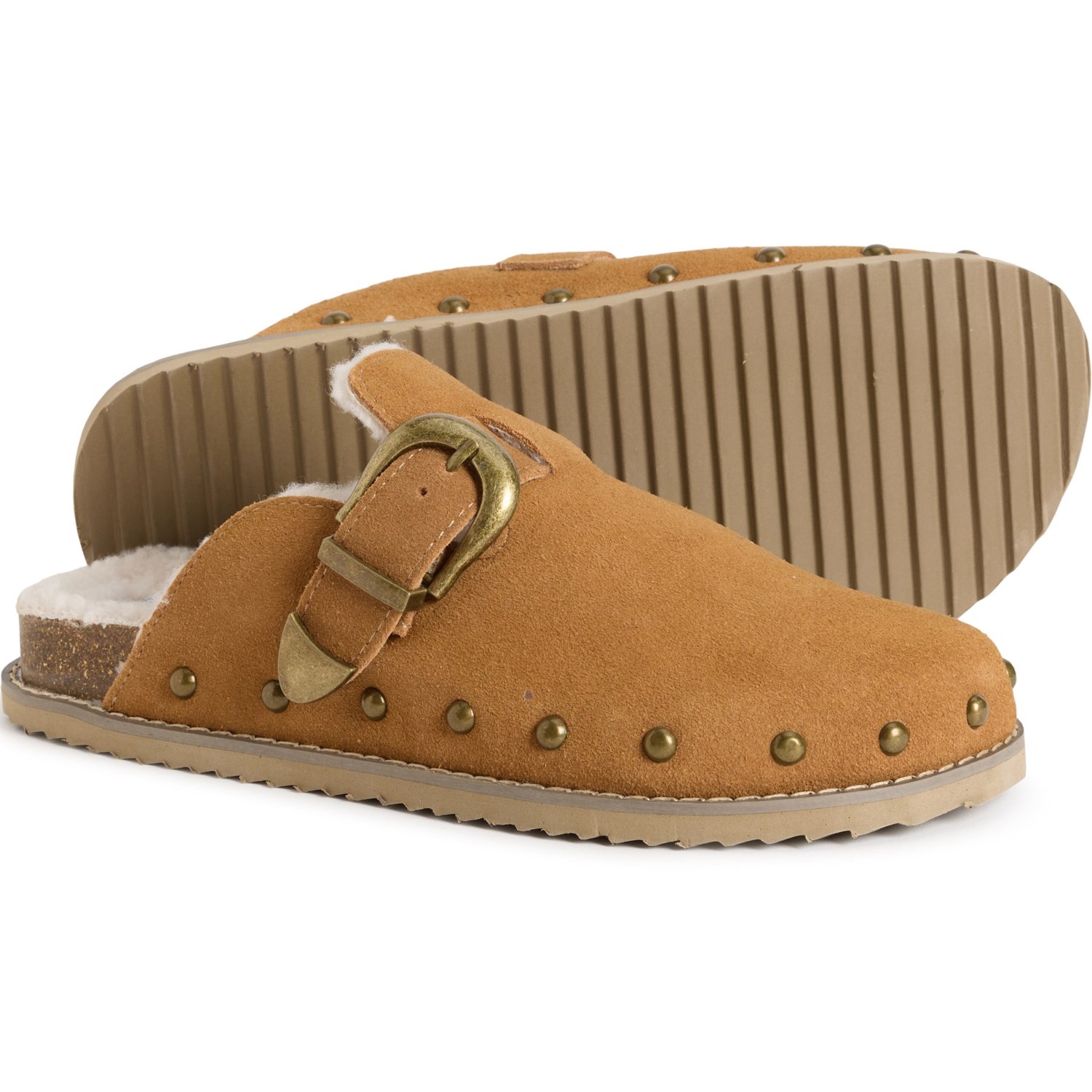 (取寄) クッションネア レディース ブロンコ フォー ファー-ラインド クロッグス Cushionaire women Bronco Faux Fur-Lined Clogs (For Women)  Biscuit Cushionaire Bronco Faux Fur-Lined Clogs (For Women) - Save 51%