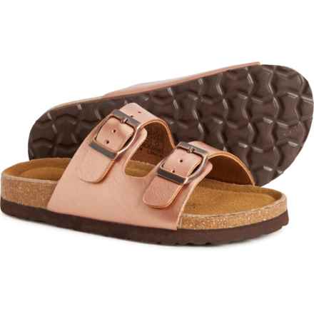 Cushionaire Girls Lane Sandals in Rose Gold