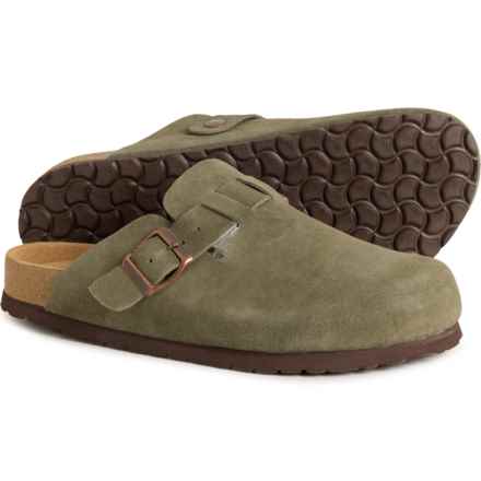 Cushionaire Hana Open-Back Clogs - Suede (For Women) in Olive