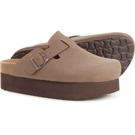 Cushionaire Loom Platform Clogs (For Women) in Brown