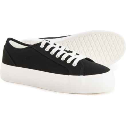 Cushionaire Tag Sneakers (For Women) in Black Canvas