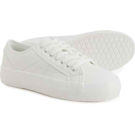 Cushionaire Tag Sneakers (For Women) in White/White