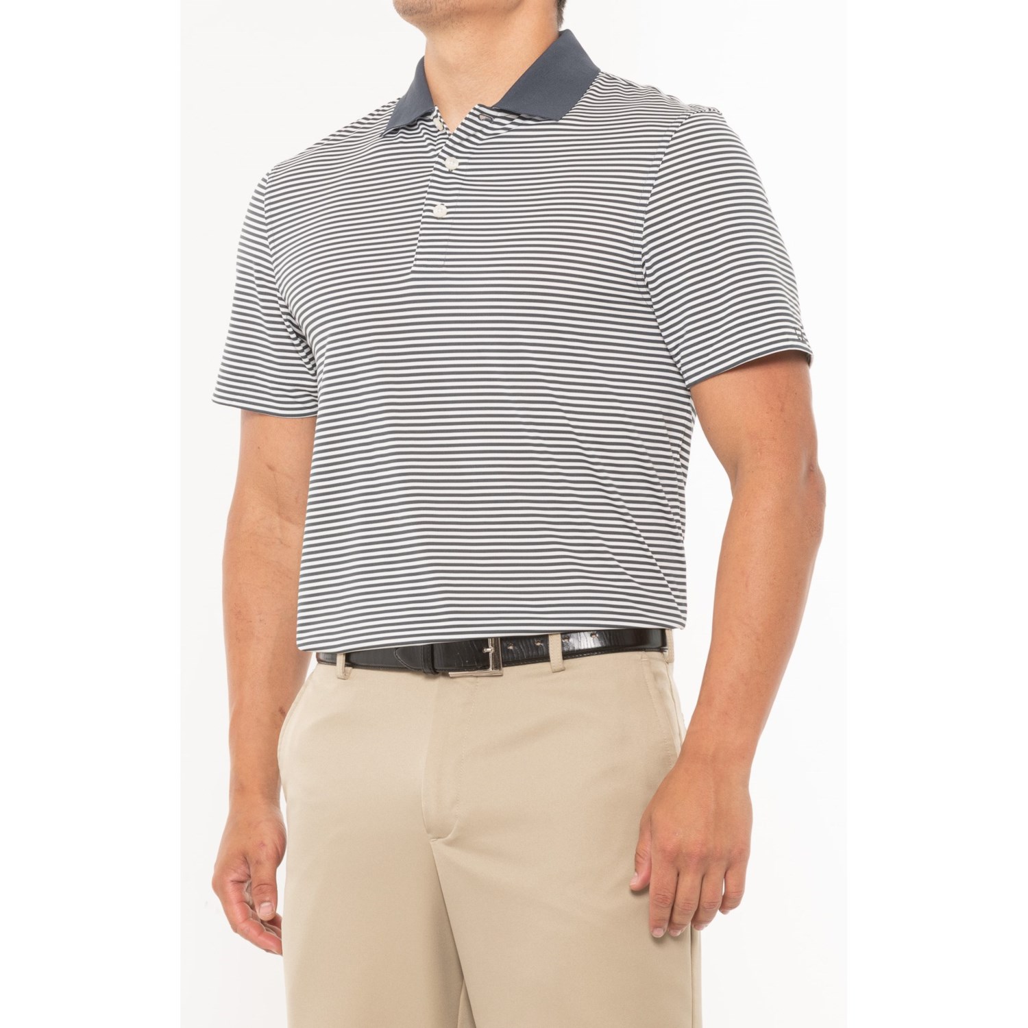 Cutter & Buck Logo DryTec Trevor Stripe Polo Shirt (For Men) Save 50