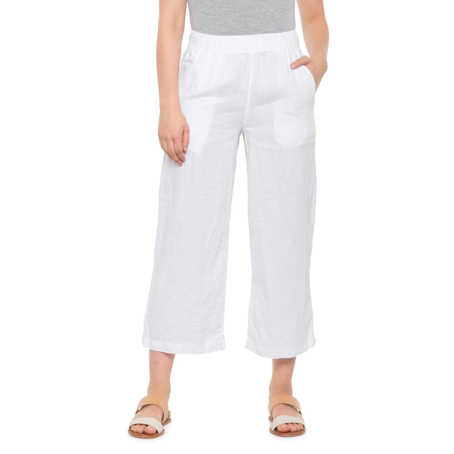 Cynthia Rowley Cross-Dyed Pull-On Crop Pants (For Women) - Save 23%