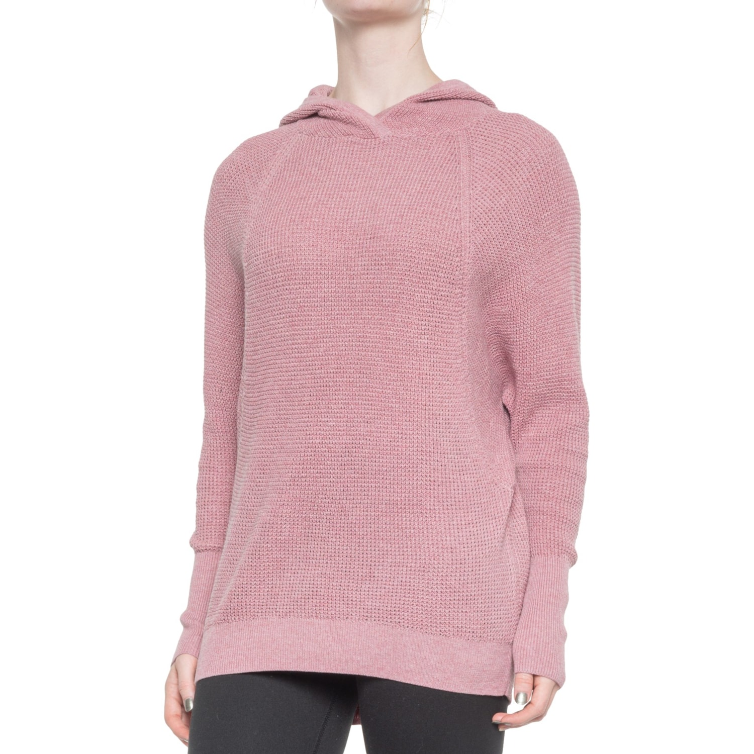 Cynthia Rowley Hooded Waffle-Knit Tunic 