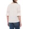 349TT_2 Cynthia Rowley Lace-Trimmed Dolman Shirt - Linen, 3/4 Sleeve (For Women)