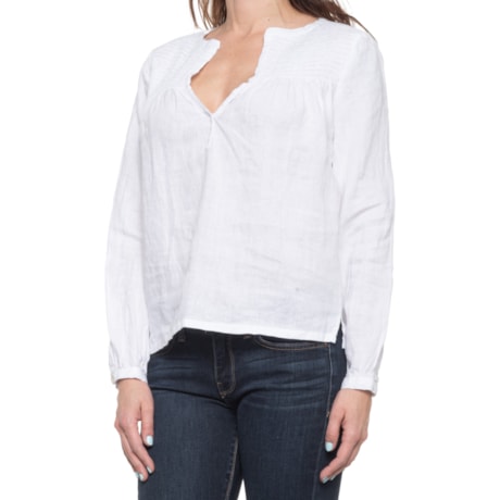 Cynthia Rowley Mandarin Collar Smocked 