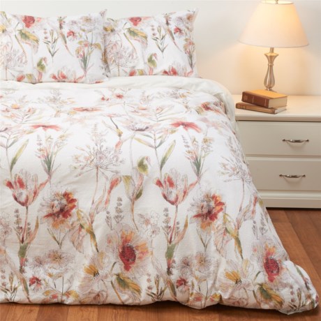 Cynthia Rowley Penelope Clip Jacquard Floral Duvet Set Full