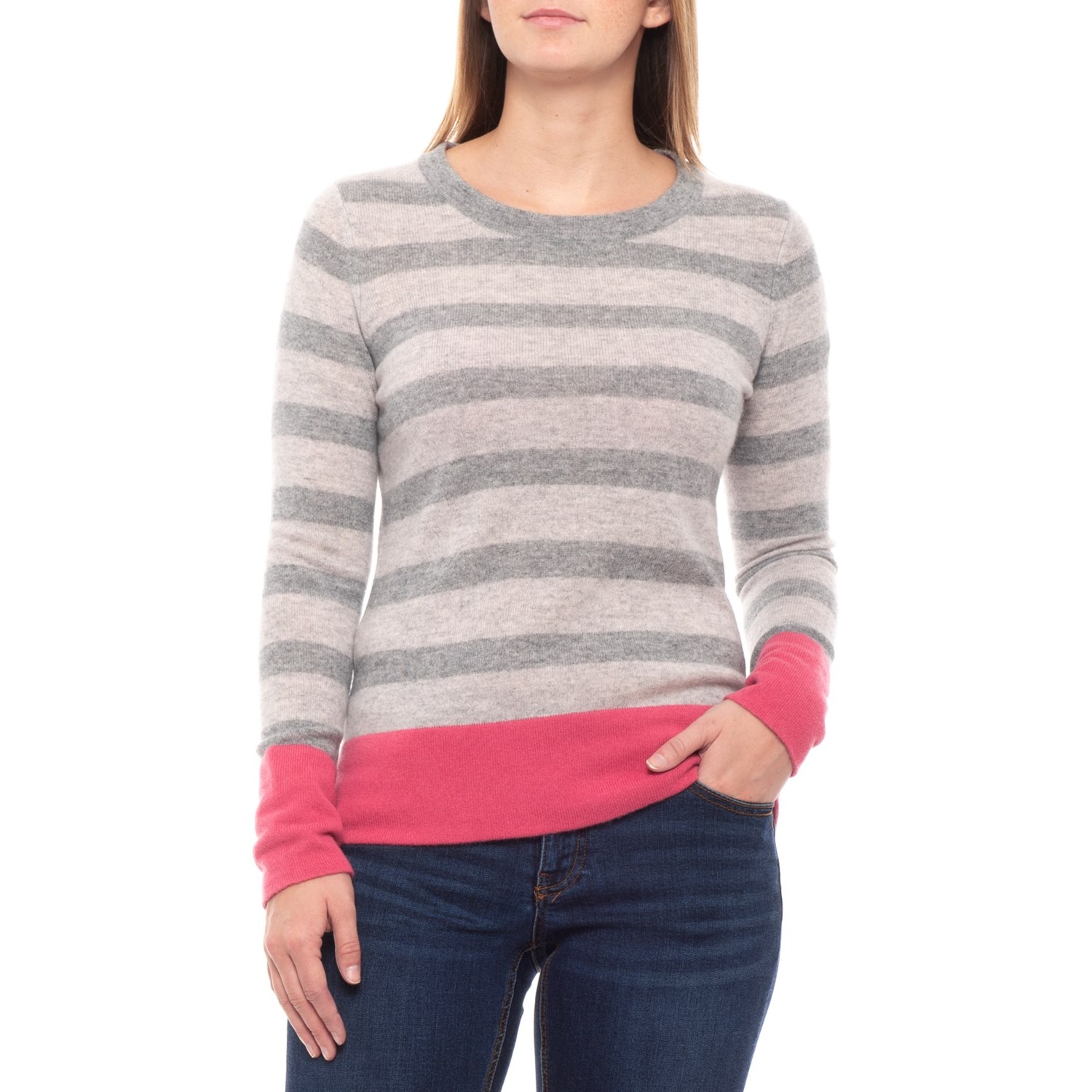 Cynthia Rowley Rugby Stripe Sweater Cashmere (For Women)