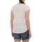 349XN_2 Cynthia Rowley V-Neck Linen Shirt - Short Sleeve (For Women)