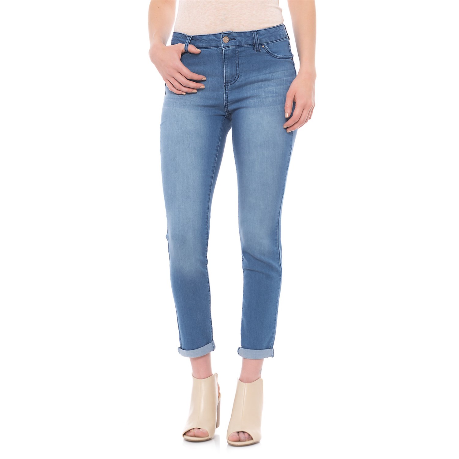D. Jeans HighWaisted Baby Roll Cuff Ankle Jeans (For Women)