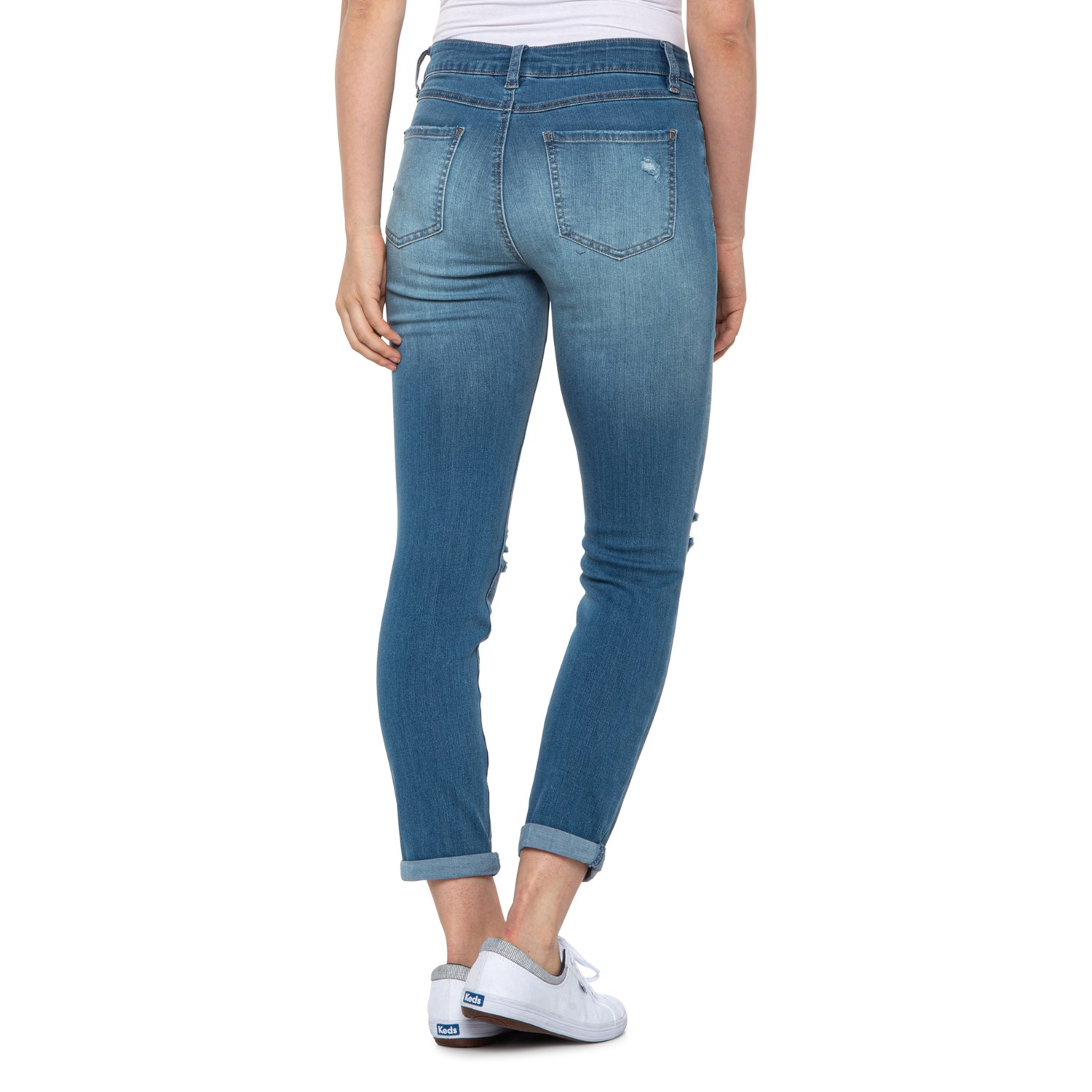 D. Jeans Linda Repreve® Destructed Girlfriend Jeans (For Women) - Save 60%