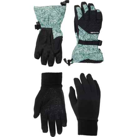 DaKine Camino Gloves - Waterproof, Insulated, Leather in Poppy Iceberg/Grey