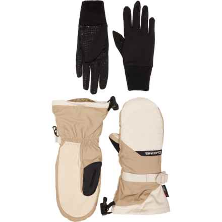 DaKine Camino Mittens - Waterproof, Insulated, Leather in Turtledove/Stone