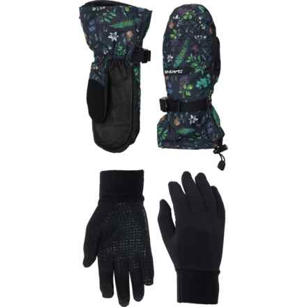 DaKine Camino Mittens - Waterproof, Insulated, Leather in Woodland Floral