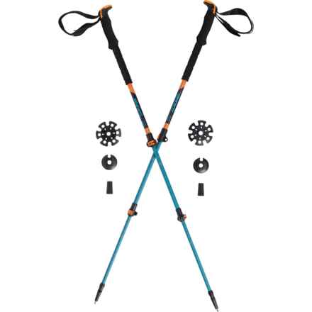 DaKine Carbon Explore Series Trekking Poles - Pair in Naval Academy/Vibrant Orange