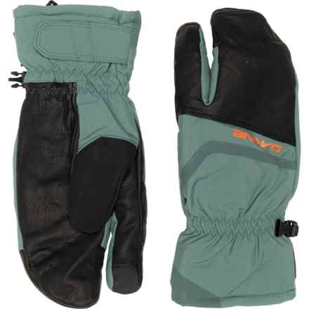 DaKine Fillmore Gore-Tex® Short Trigger Mittens - Waterproof, Insulated in Dark Forest/Orange